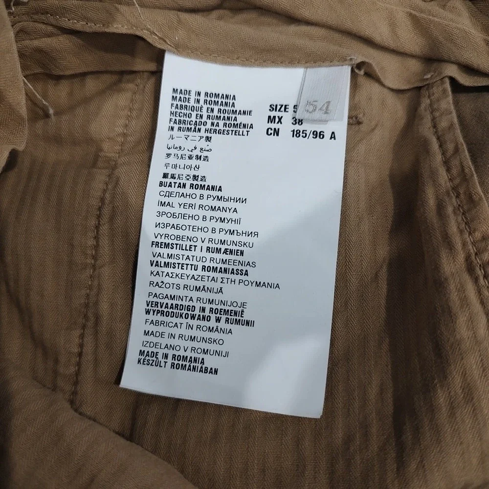 Prada Mens Tight Fit Khaki Chino Pants‎ Italy Designer Trousers Size 54 US 38x33